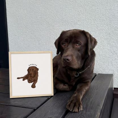 Personalised Dog Doodle Print