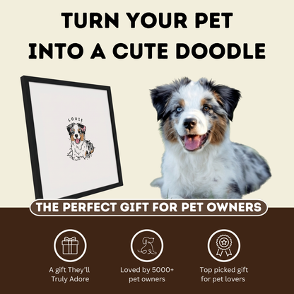 Personalised Dog Doodle Print